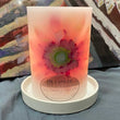 Pink Gerbera Small Wax Lantern